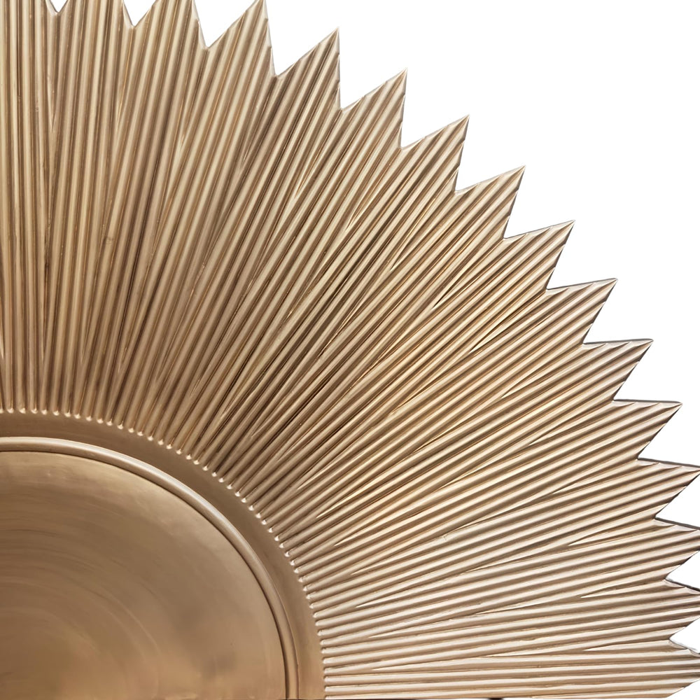 Hand - Carved Gold Sun Headboard King Size - From Where - 
