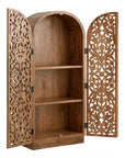 Hand Carved Wood Storage Cabinet - From Where - 