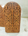 Hand Carved Wood Storage Cabinet - From Where - 