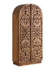 Hand Carved Wood Storage Cabinet - From Where - 