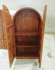 Hand Carved Wood Storage Cabinet - From Where - 