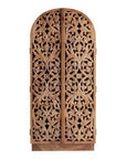 Hand Carved Wood Storage Cabinet - From Where - 
