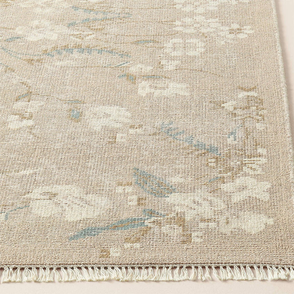 Hand-Knotted Floral Wool Area Rug - From Where Finds -