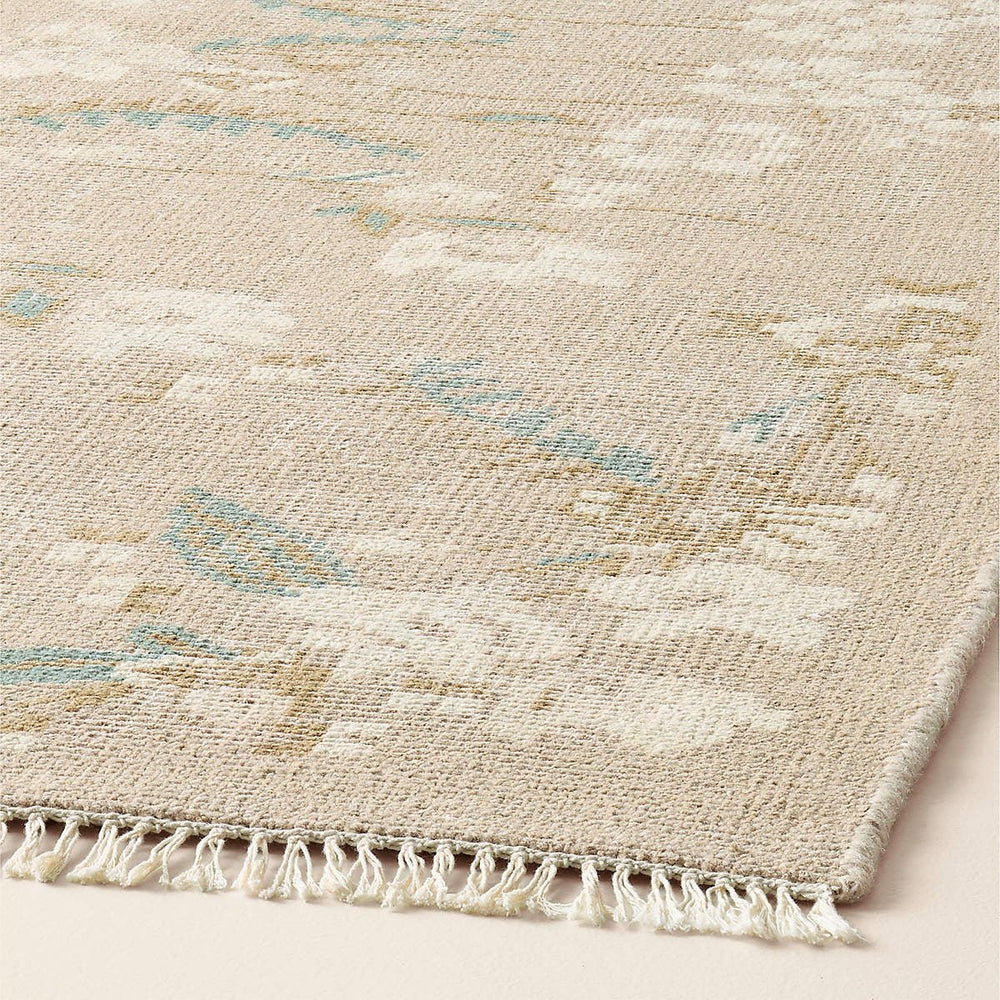 Hand-Knotted Floral Wool Area Rug - From Where Finds -