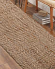 Hand Woven Jute Runner Rug - From Where - 