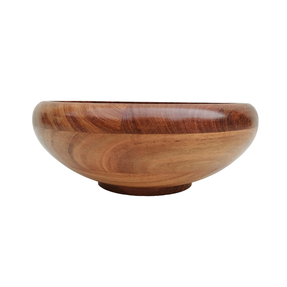 Handcrafted Acacia Wood Fruit Bowl - From Where - 