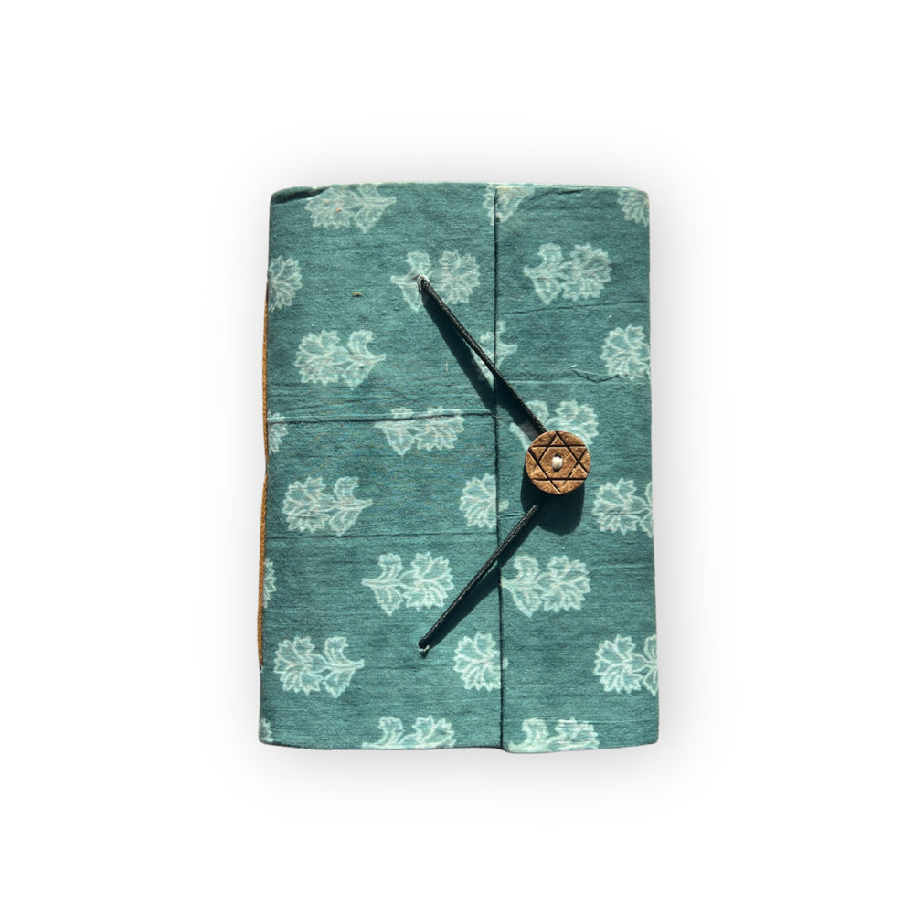 Handcrafted Recycled Paper Journal A5 - Sea Green - From Where Finds - 