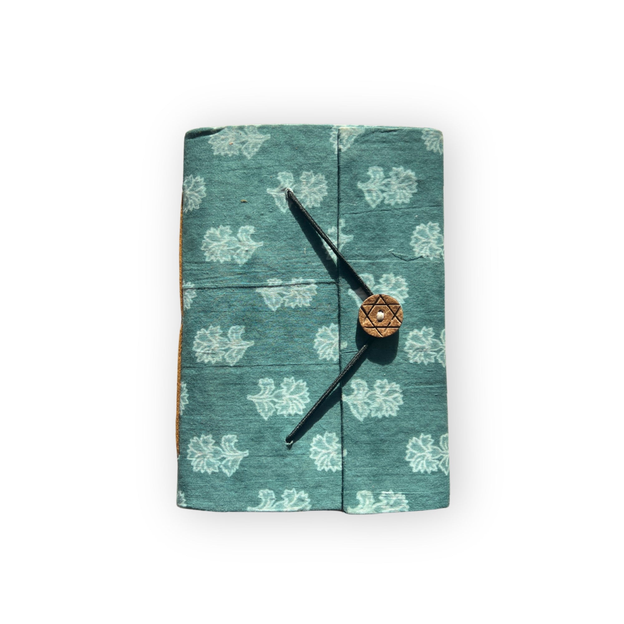 Handcrafted Recycled Paper Journal A5 - Sea Green - From Where Finds - 