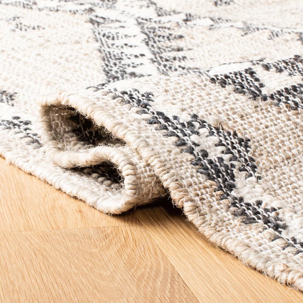 Handmade Flatweave Jute Area Rug - From Where - 