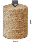 Handwoven Seagrass Braided Pouf Ottoman - From Where - 