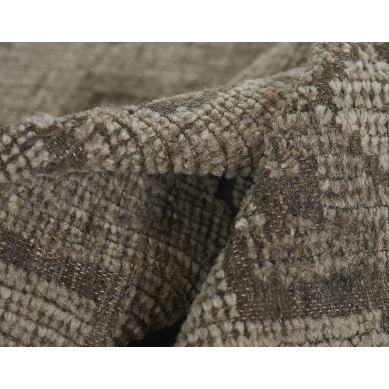 Handwoven Wool Cotton Area Rug - From Where - 