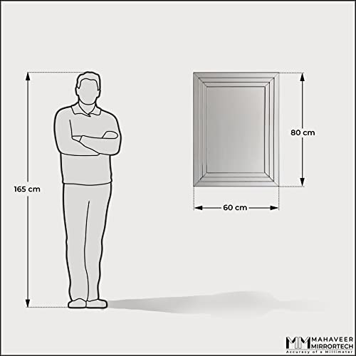 Hanging Wall Reflective White Mirror - From Where - 
