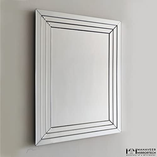 Hanging Wall Reflective White Mirror - From Where - 