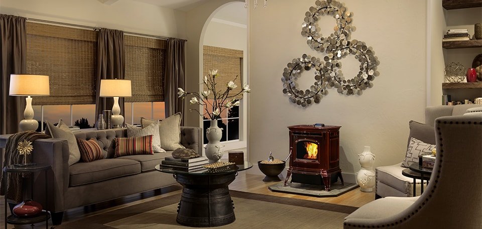 Harman Absolute43 Pellet Stove (Black) - From Where - 
