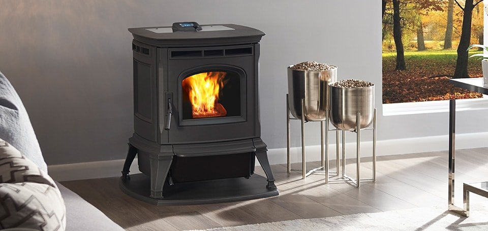 Harman Absolute43 Pellet Stove (Black) - From Where - 