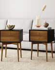 Harper Wood Nighstand With Storage - From Where - 