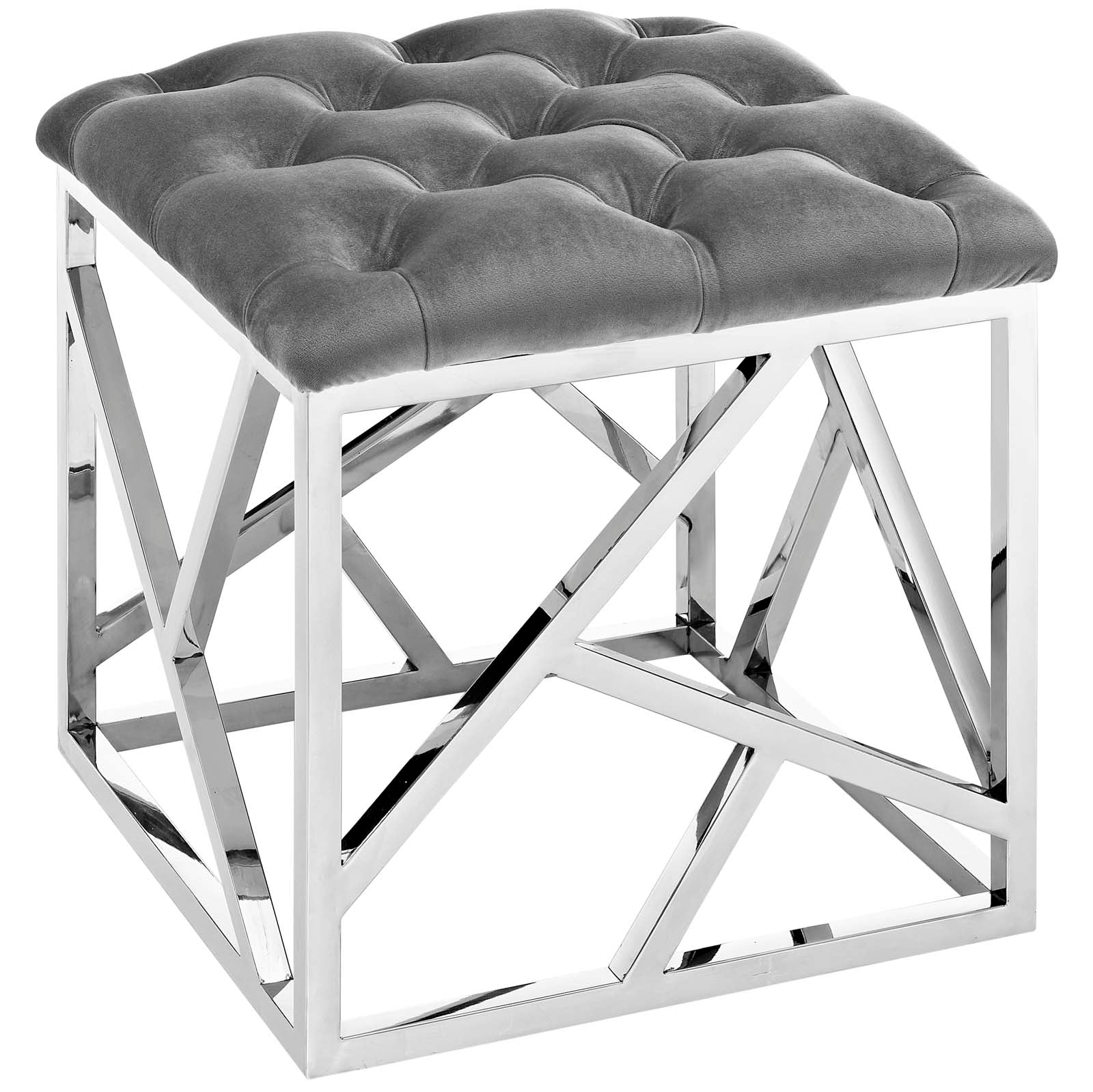 Harry Metal Ottoman - From Where - 