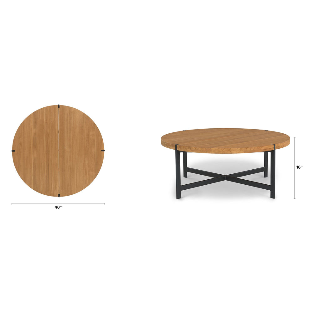 Haskel 40" Outdoor Coffee Table - From Where - 