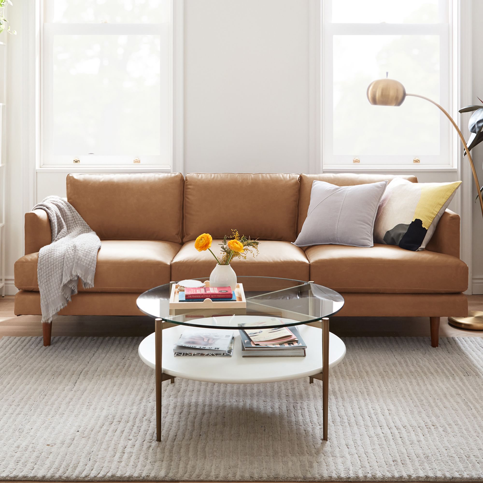 Haven Loft Leather Sofa (86") - From Where - 