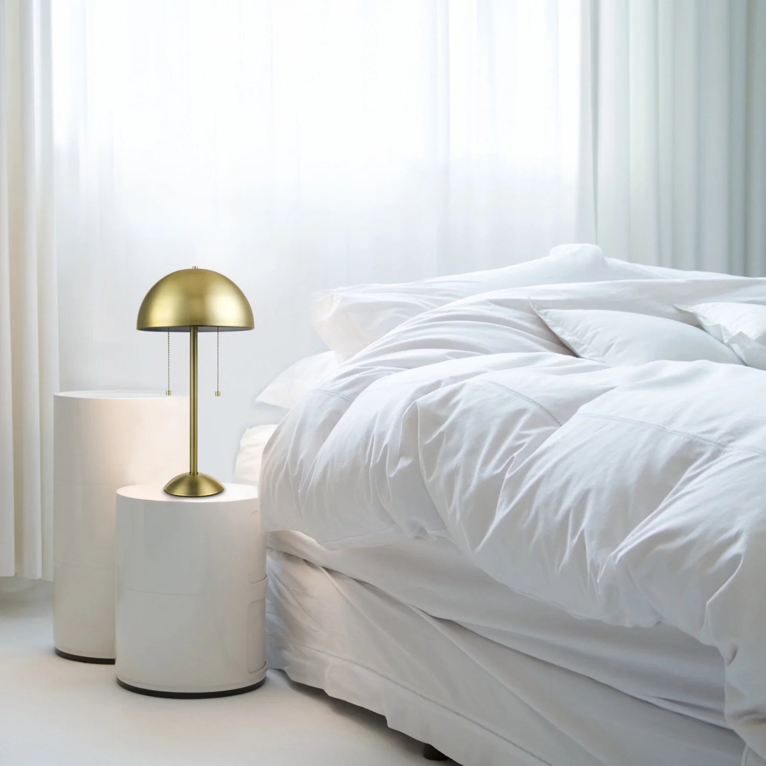 Haydel 2 - Light Matte Brass Table Lamp - From Where - 