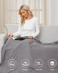 Heated Electric Throw Blanket - From Where - 