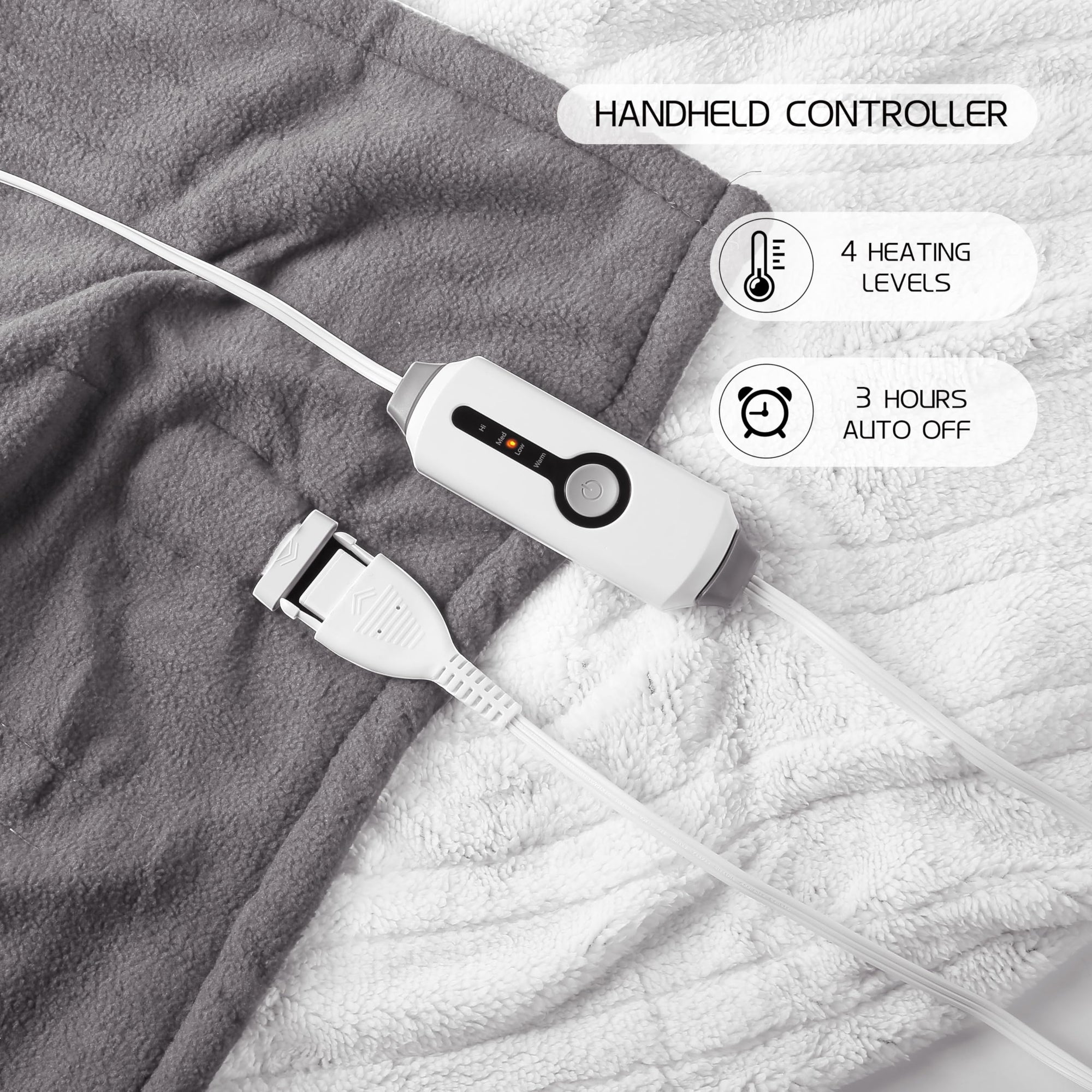 Heated Electric Throw Blanket - From Where - 