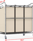 Heavy - Duty 3 - Bag Laundry Sorter Cart - From Where - 
