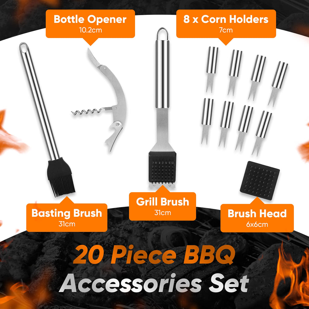 Heavy Duty BBQ Grill Tools Set - From Where - 