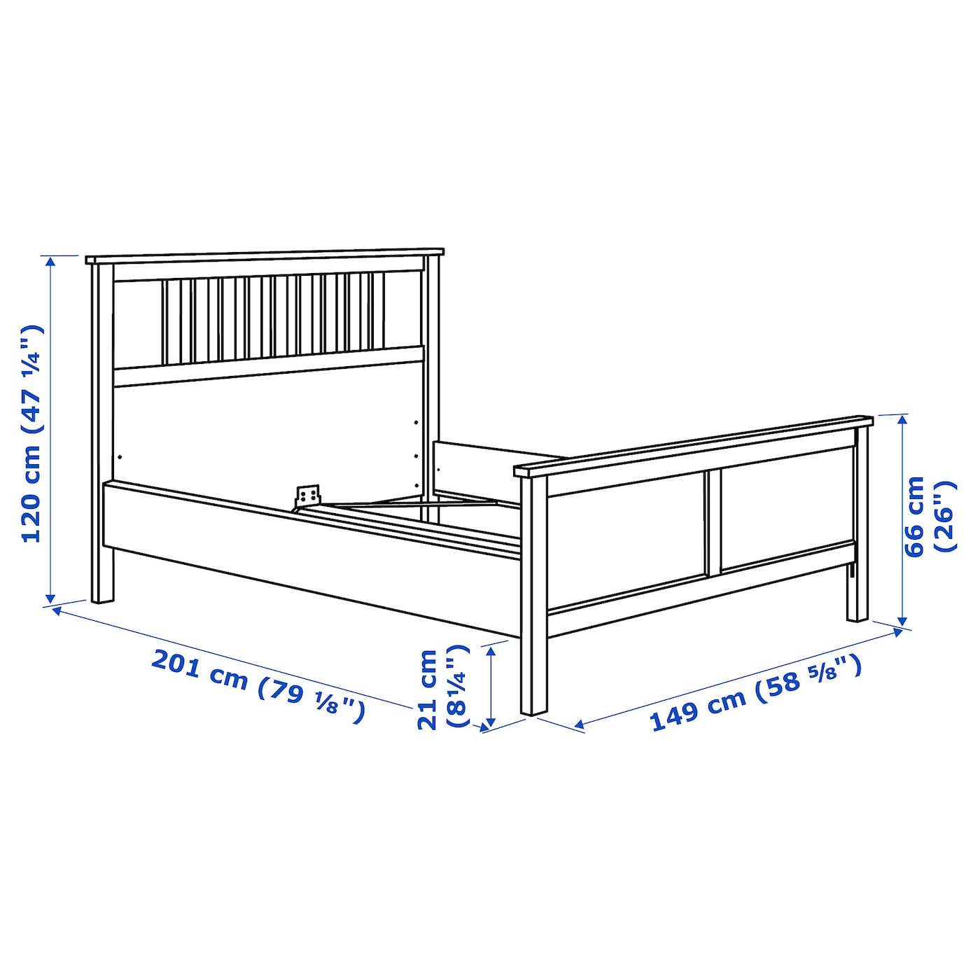 HEMNES Bed Frame - From Where - 