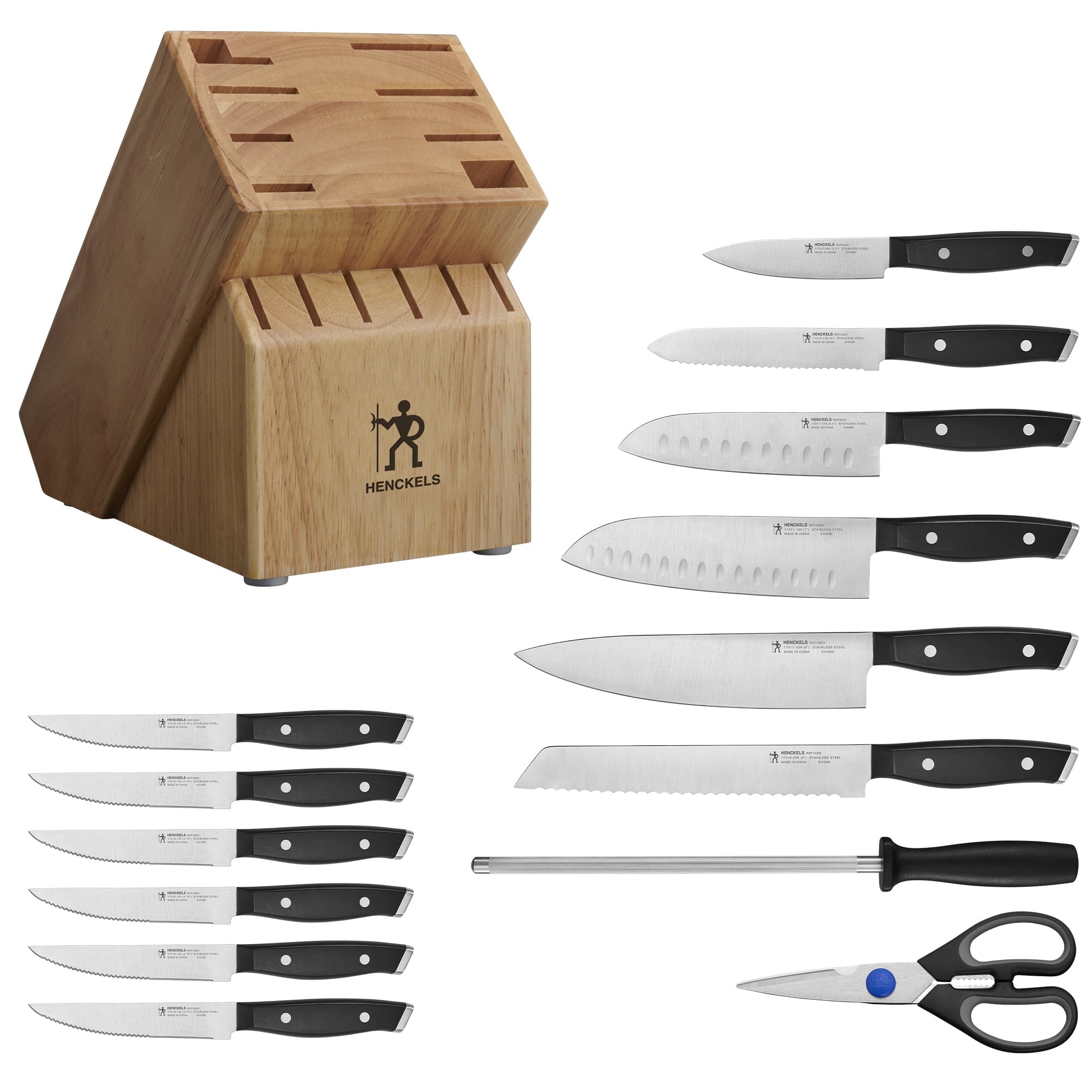 Henckels Refined 15 - Piece Knife Block Set - From Where - 