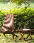 Henf Folding Wooden Lounge Chair - From Where - 
