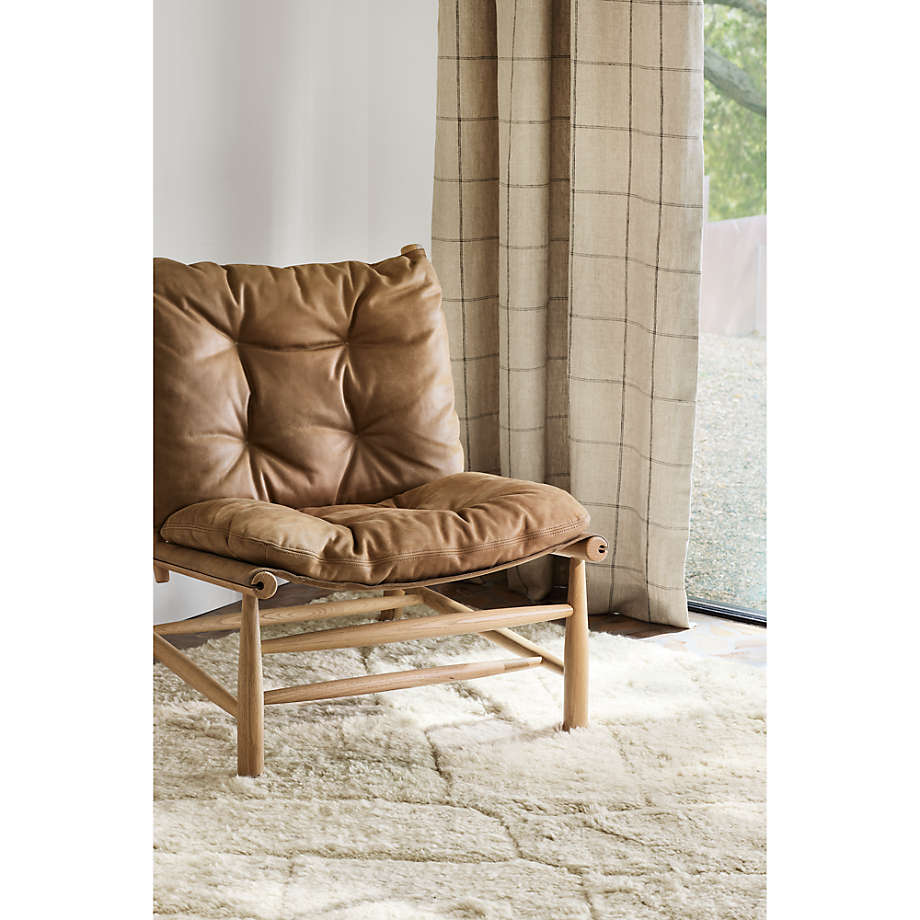 Henning Leather Accent Chair - From Where - 
