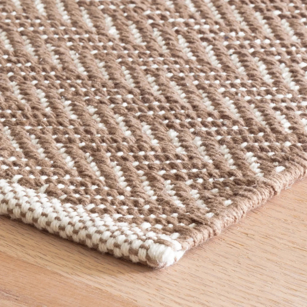 Herringbone Handwoven Cotton Rug - From Where Finds - 
