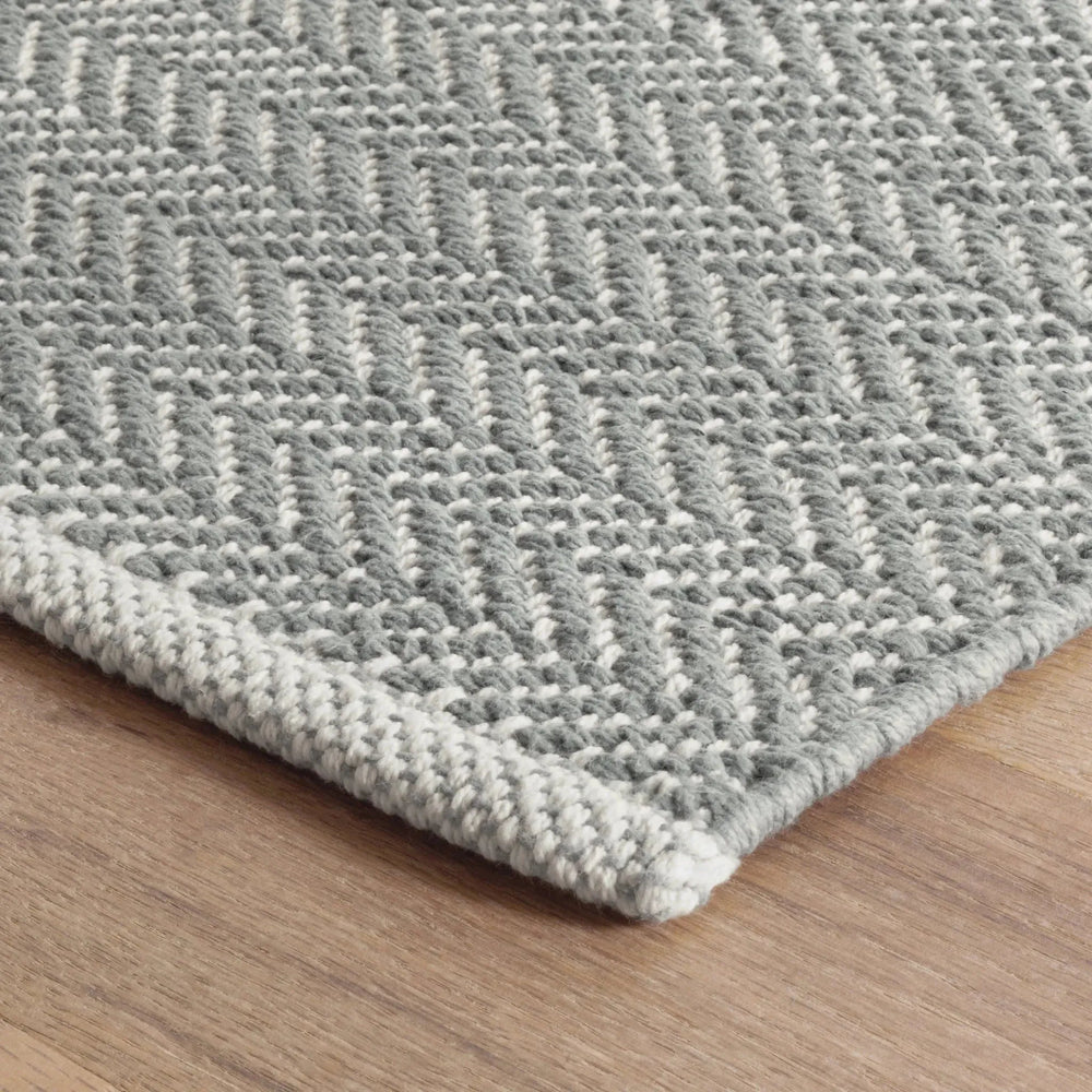 Herringbone Handwoven Cotton Rug - From Where Finds - 