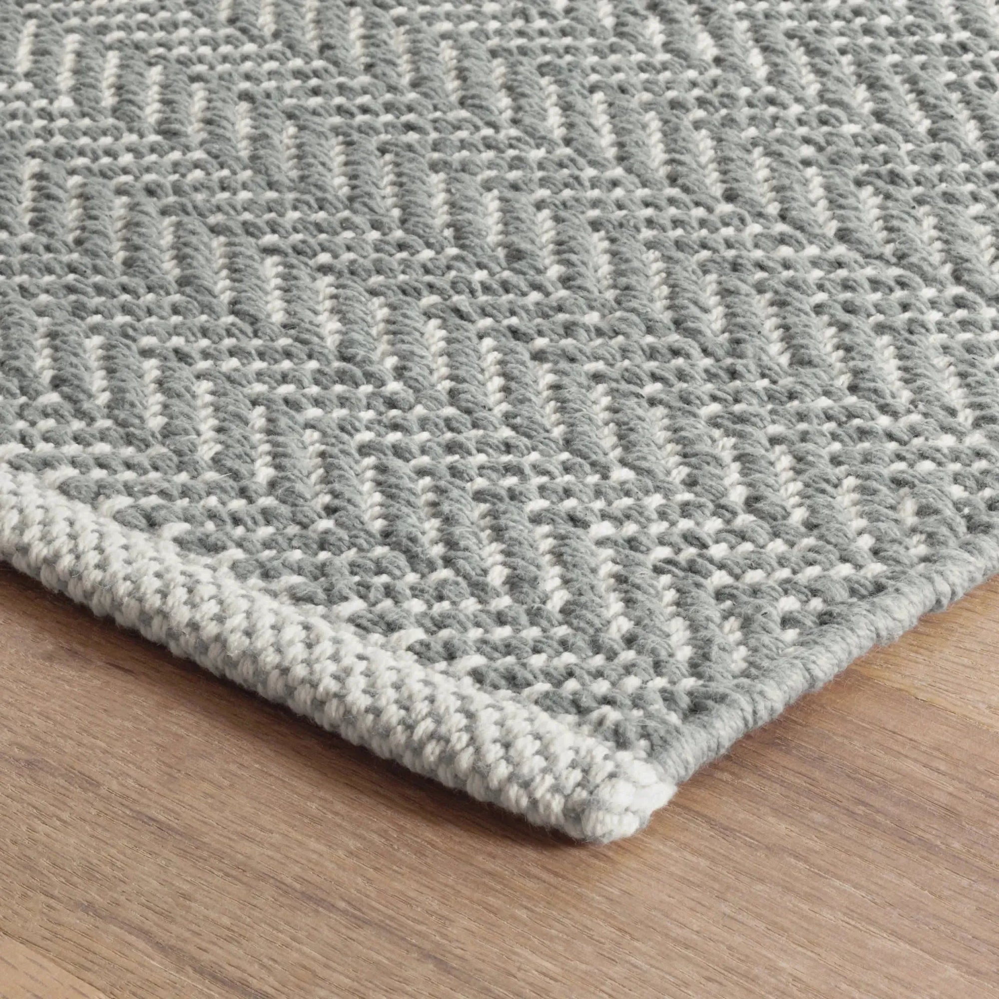 Herringbone Handwoven Cotton Rug - From Where Finds - 