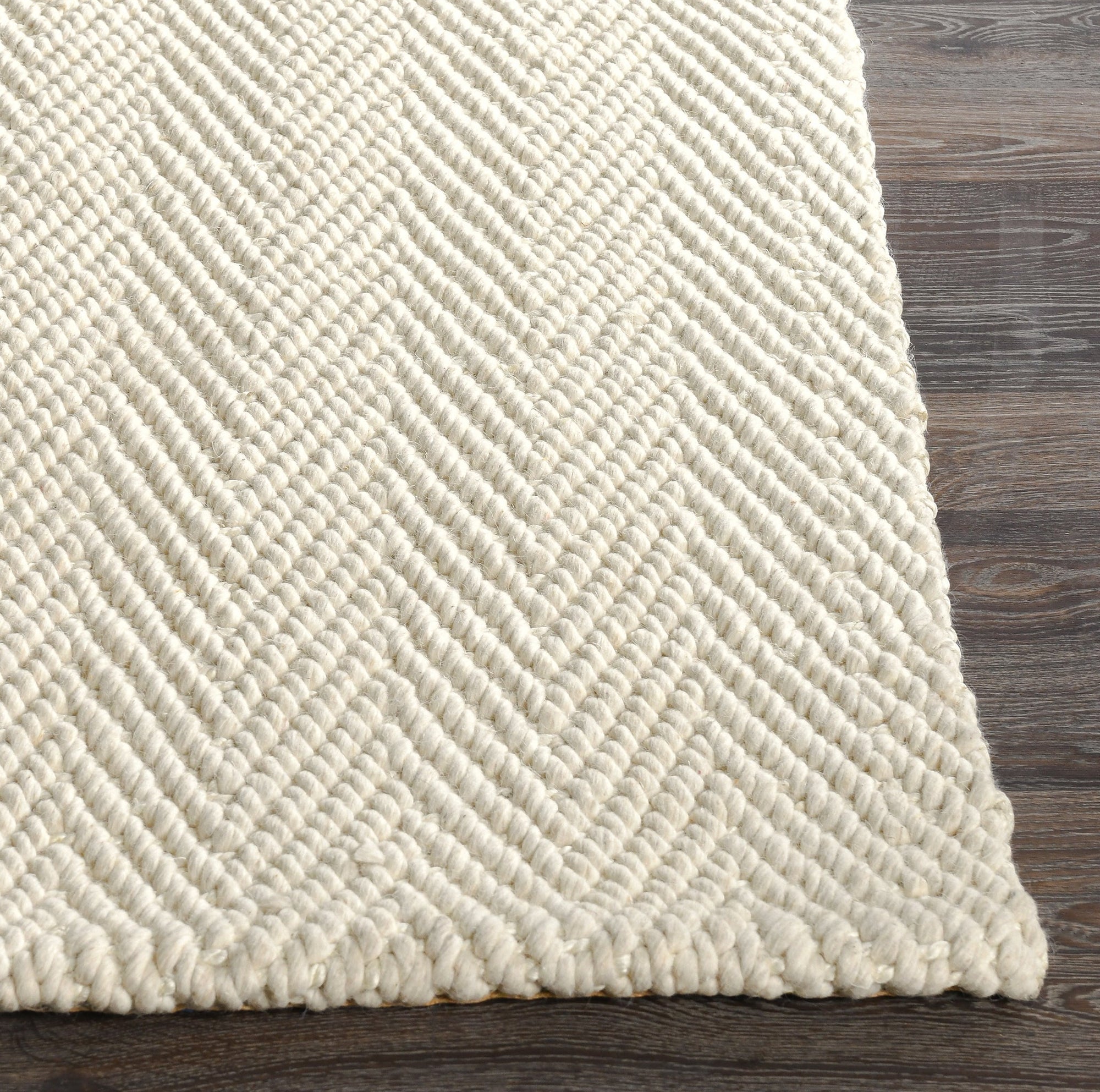Herringbone Wool/Jute Rug - From Where Finds - 