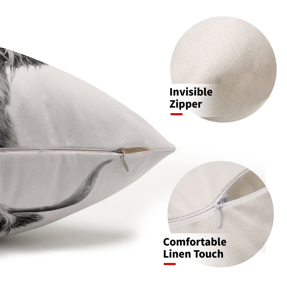 Highland Cow Print Lumbar Pillow Covers - From Where - 