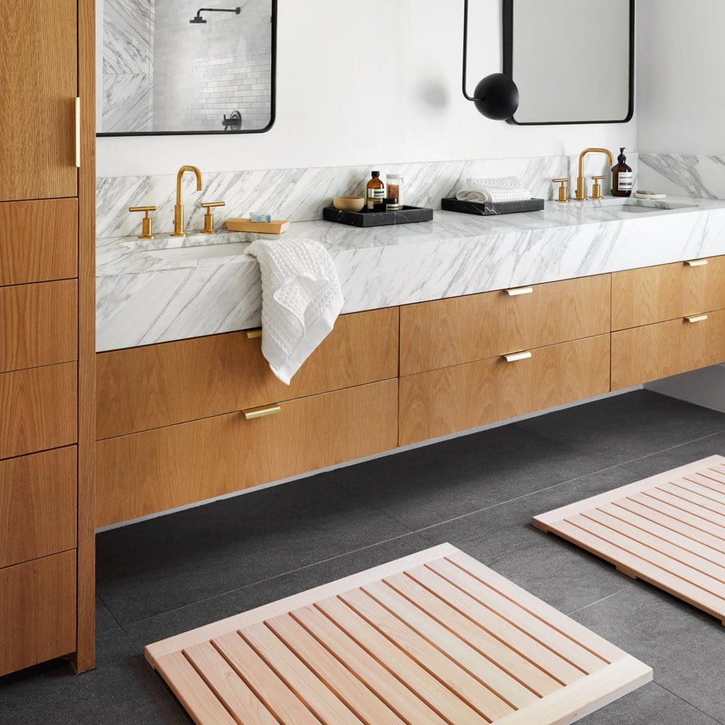 Hinoki Wood Bath Mat - From Where - 