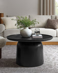 Holloway 30" Round Wood Coffee Table - From Where Finds - 