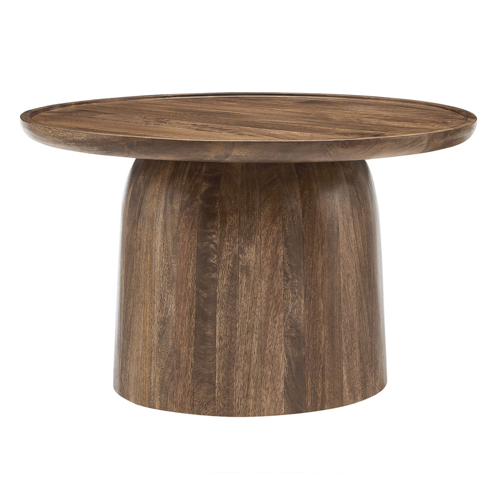 Holloway 30" Round Wood Coffee Table - From Where Finds - 