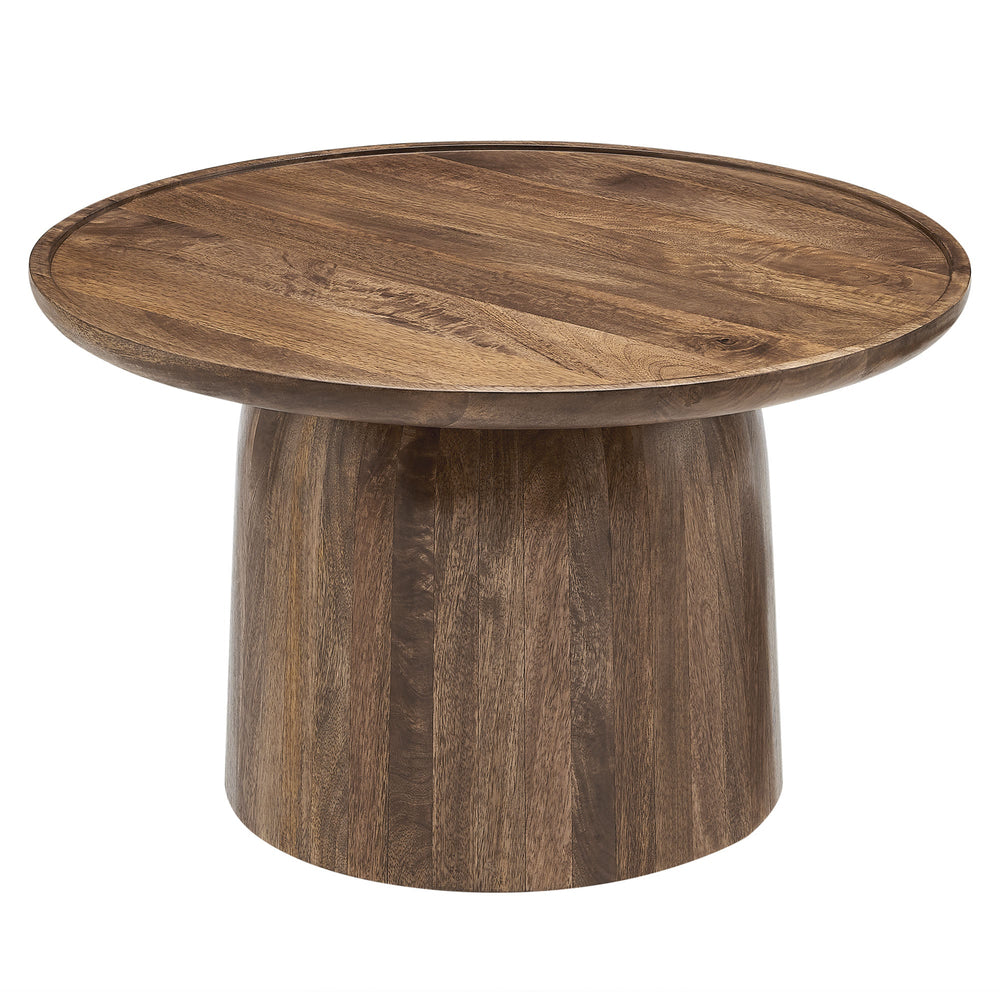 Holloway 30" Round Wood Coffee Table - From Where Finds - 