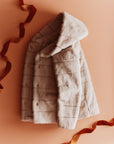 Hooded Faux Fur Jacket - From Where Finds -
