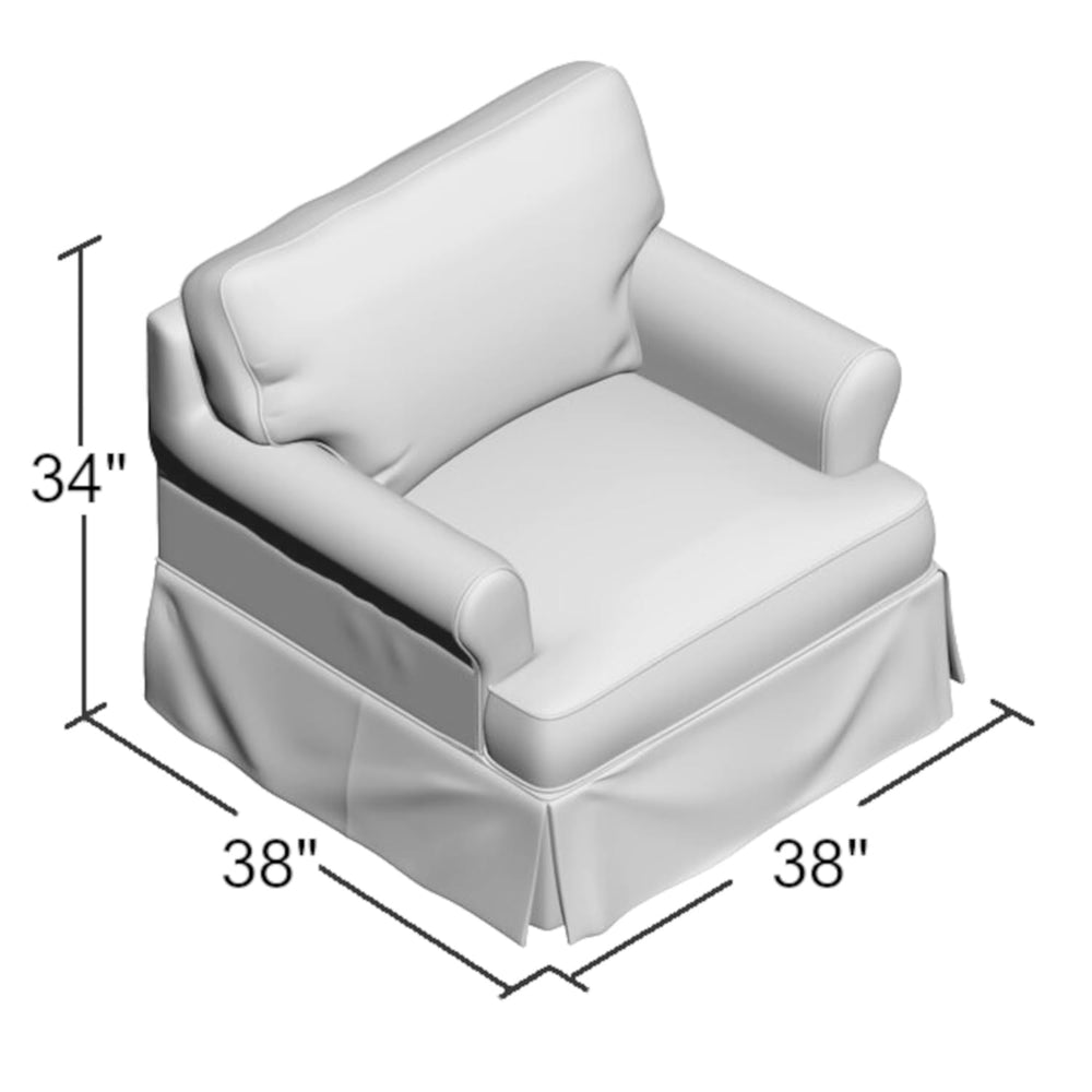 Horizon Slipcovered Chair - From Where - 