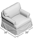 Horizon Slipcovered Chair - From Where - 