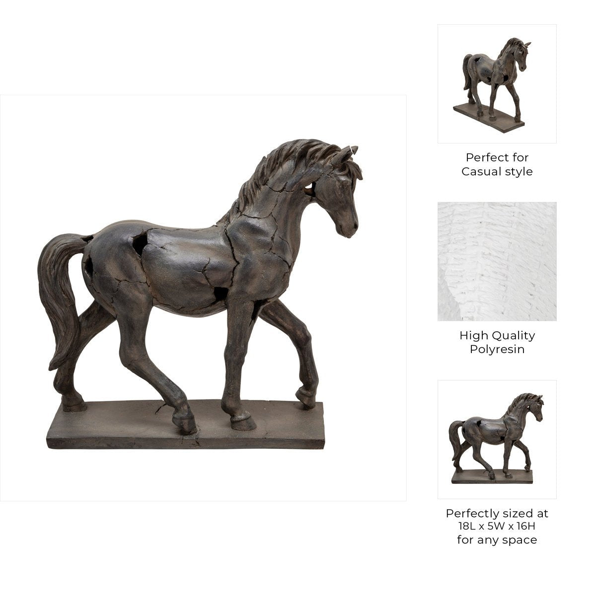 Horse Sculpture Artistic Design Statue - From Where - 