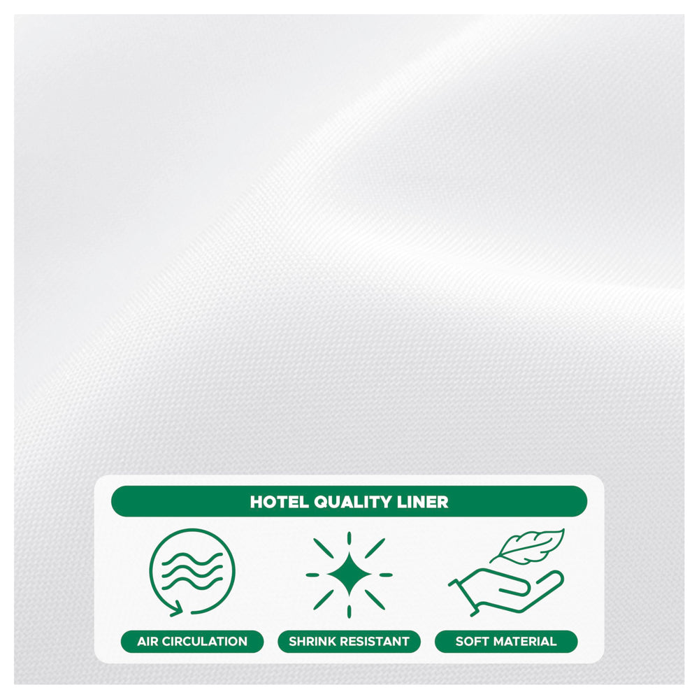 Hotel Quality Fabric Shower Curtain Liners 72" X 72 - From Where - 