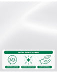 Hotel Quality Fabric Shower Curtain Liners 72" X 72 - From Where - 