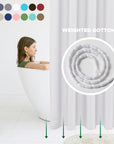 Hotel Quality Fabric Shower Curtain Liners 72" X 72 - From Where - 
