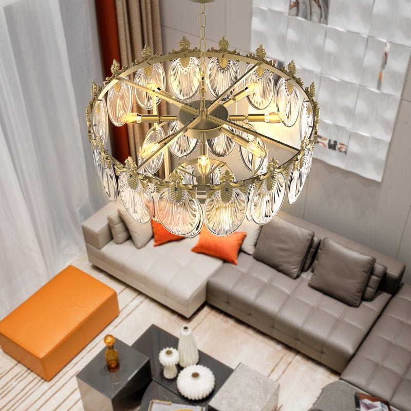 House of Hampton Gevan 8 - Light Tiered Gold Chandelier - From Where - 