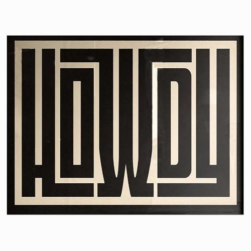 Howdy Typography Wall Art | From Where